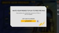 You will have to invite your friends using this code (Image via Garena)